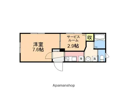 コート・デコ(1K/1階)の間取り写真