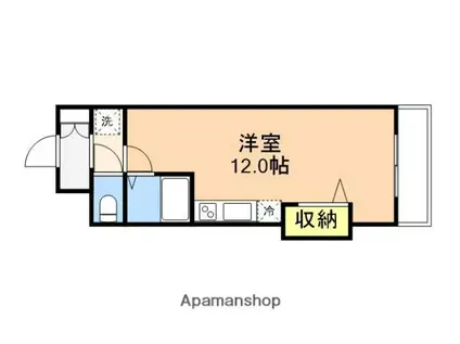 フロマージュ(ワンルーム/2階)の間取り写真