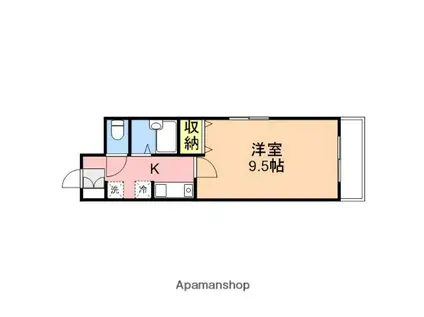 イーストパーク21(1K/3階)の間取り写真