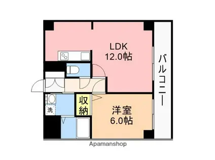 デリスガーデン女池(1LDK/1階)の間取り写真