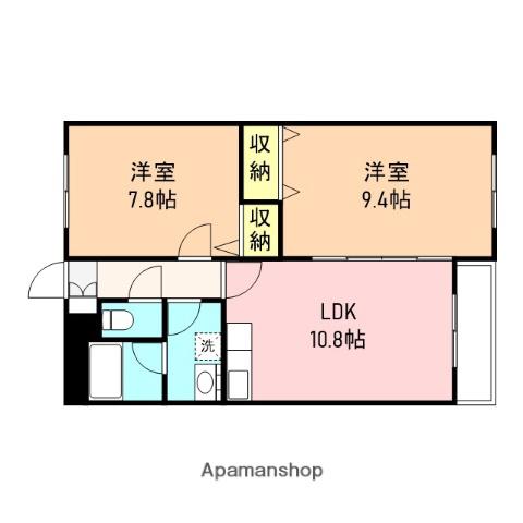アーバンライフA(2LDK/2階)の間取り写真