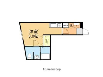 CREA(ワンルーム/2階)の間取り写真