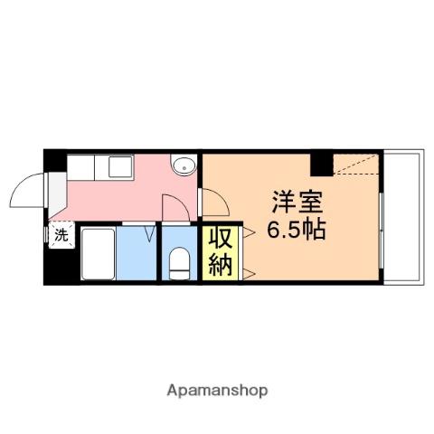 丸岩ビル(1K/2階)の間取り写真