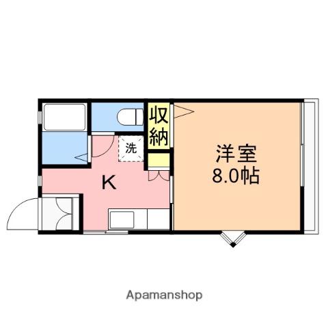 リンクスとやの(1K/2階)の間取り写真