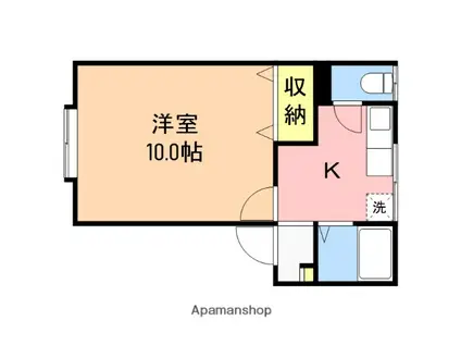 レジデンス中山Ⅳ(1K/1階)の間取り写真