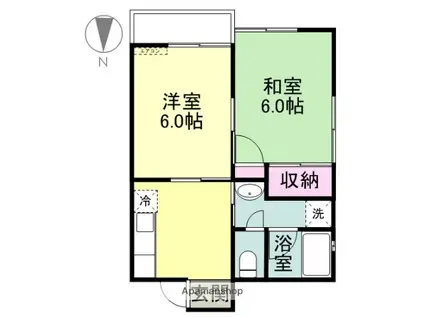 リバティプロット(2K/1階)の間取り写真