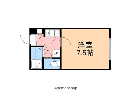 シーサイド小針(1K/1階)の間取り写真
