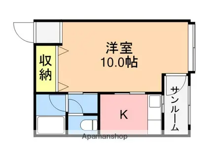 ベルディ(1K/1階)の間取り写真