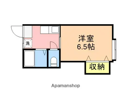 アーサ新通西(1K/2階)の間取り写真