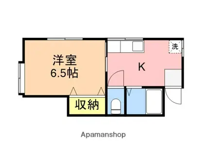 アーサ新通西(1K/1階)の間取り写真