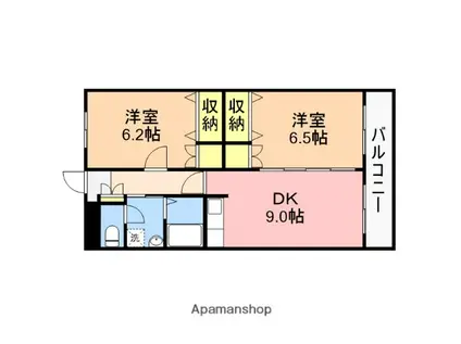 T&K寺尾前通(2DK/2階)の間取り写真