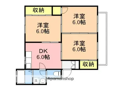 スターハイム(3DK/3階)の間取り写真