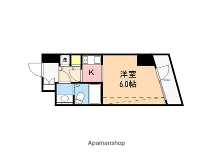 新潟ダイカンプラザ遊学館(ワンルーム/5階)の間取り写真