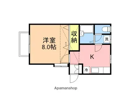 コーポフジマサ(1K/2階)の間取り写真