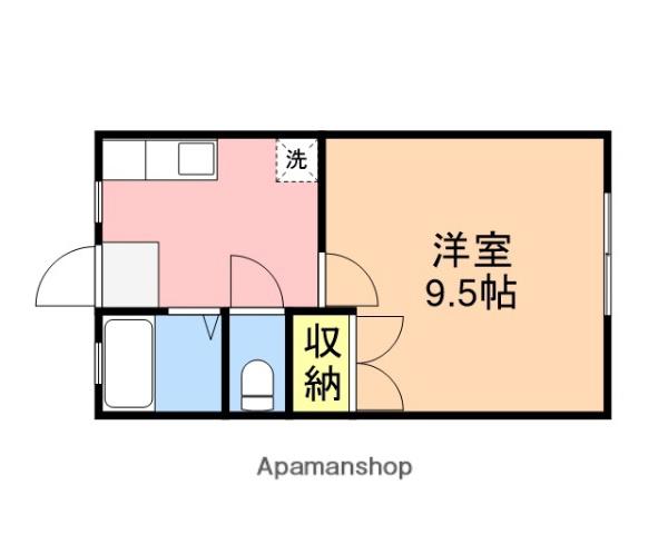 センチュリー寺地(1K/1階)の間取り写真