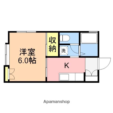 コーポ来夢(1K/1階)の間取り写真