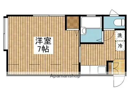 めぐみハウス(1K/2階)の間取り写真