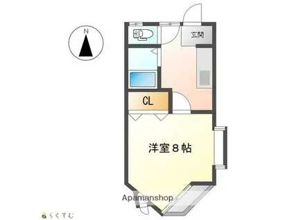 ハイツ・イマ井(1K/2階)の間取り写真