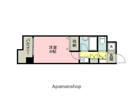 日興パレス長岡(1K/7階)の間取り写真