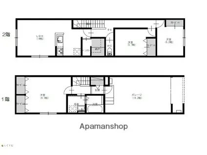 MARCO(3LDK/1階)の間取り写真