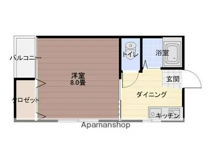 ハイムマーチ(1K/2階)の間取り写真