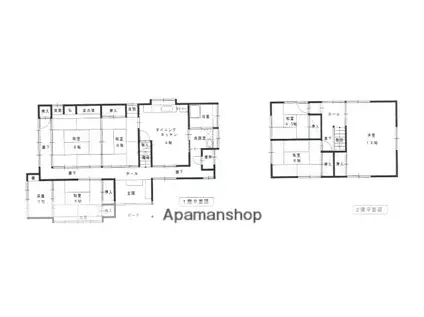 新潟県長岡市 2階建 築49年(6DK)の間取り写真