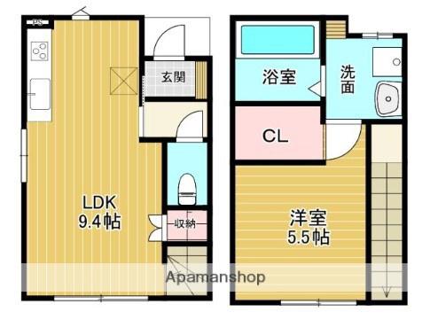 GOOD HILLS 金泉寺 Ⅰ(1LDK/1階)の間取り写真