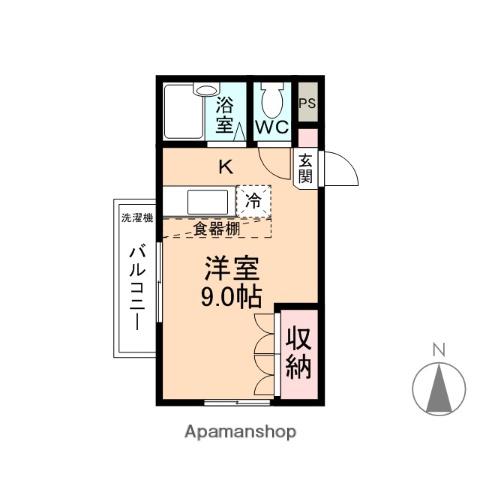 レアリゼ花見橋(ワンルーム/4階)の間取り写真