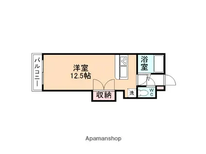 コスモ早稲田(ワンルーム/4階)の間取り写真
