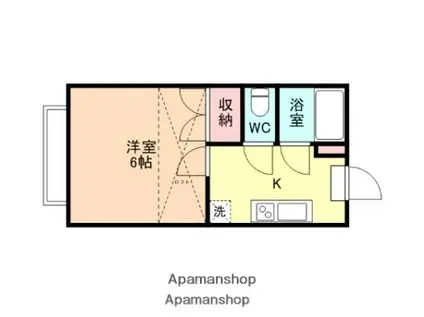 メープル五福(1K/1階)の間取り写真