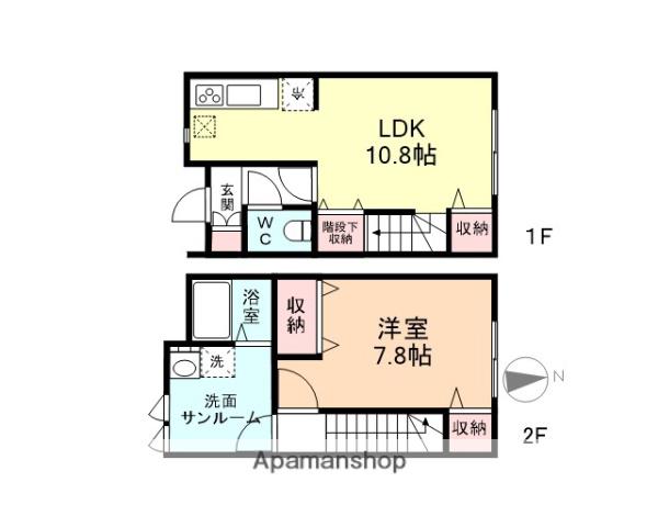 ロメオ・Ⅰ(1LDK)の間取り写真