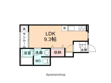 RACCOLTA大泉(ワンルーム/1階)の間取り写真