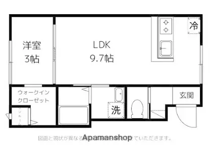FELICE久方Ⅰ(1LDK/2階)の間取り写真