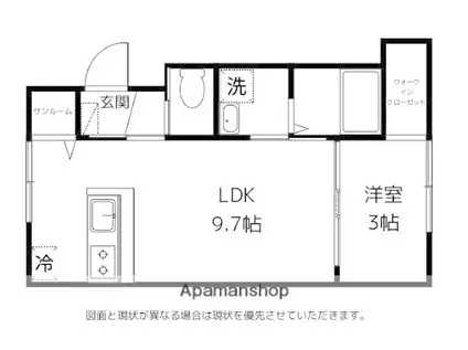 FELICE久方Ⅰ(1LDK/1階)の間取り写真