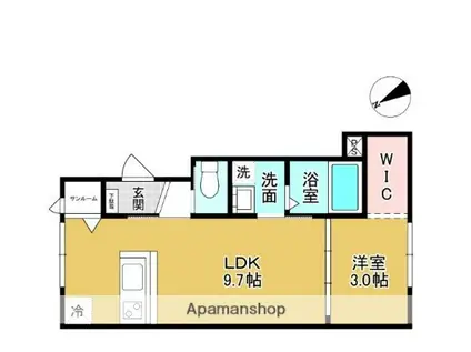 FELICE久方Ⅰ(1LDK/1階)の間取り写真