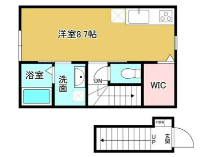EDGEMOMENT長江(ワンルーム/2階)の間取り写真
