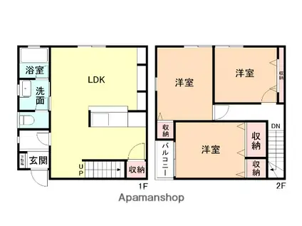 カーサクローバー(3LDK)の間取り写真