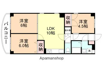 藤ハイツ(3LDK/3階)の間取り写真