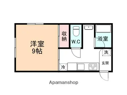 サンシャイン金泉寺(1K/1階)の間取り写真