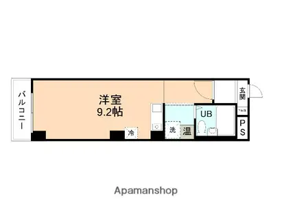 LUSSO光陽(ワンルーム/3階)の間取り写真