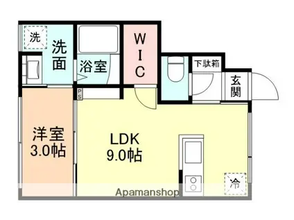 TAKARA Ⅰ(1LDK/1階)の間取り写真