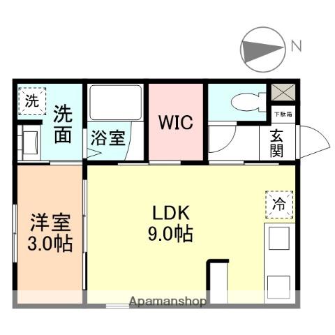 INTEGRAL大泉Ⅰ(1LDK/1階)の間取り写真