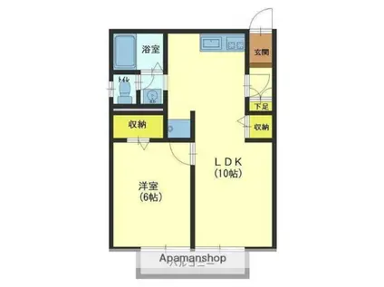 コーポ本郷(1LDK/2階)の間取り写真