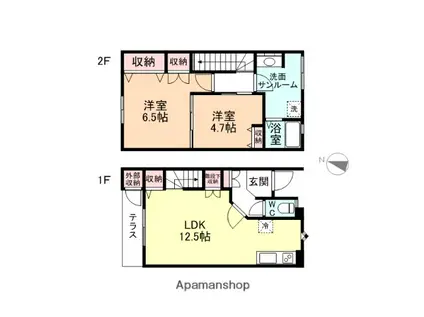 ラ・ネージュ(2LDK)の間取り写真