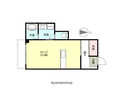 TMTビル(ワンルーム/3階)の間取り写真
