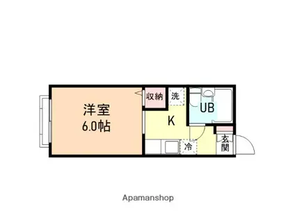 コーポ フレンズ(1K/1階)の間取り写真