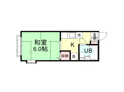 コーポ フレンズ(1K/2階)の間取り写真