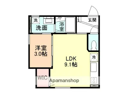 INTEGRAL SORATO(1LDK/1階)の間取り写真