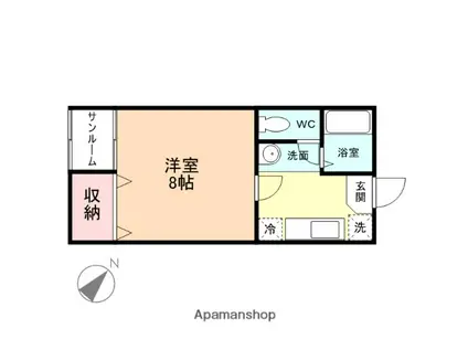 コータースダイワ(1K/1階)の間取り写真