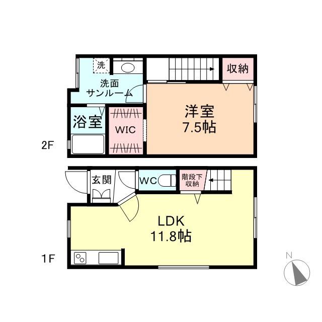 STUDIO AZUL A(1LDK)の間取り写真
